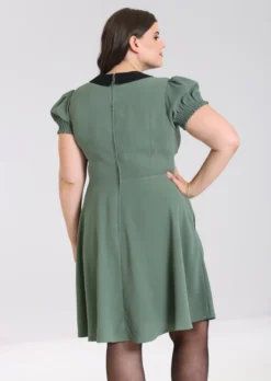 Shop Sour+Plus HELL BUNNY CATHERINE MID DRESS GREEN 15 Shop Sour+Plus HELL BUNNY CATHERINE MID DRESS GREEN