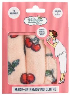 None Lifestyle CHERRY PRINT MAKE UP REMOVING CLOTHS