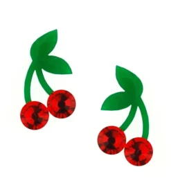 Vinca CHERRY CRYSTAL STUD EARRINGS Accessories