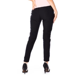 Bettie Page Clothing BETTIE PAGE CIGARETTE PANTS BLACK