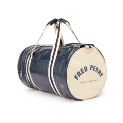 FRED PERRY CLASSIC BARREL BAG NAVY/ECRU Accessories