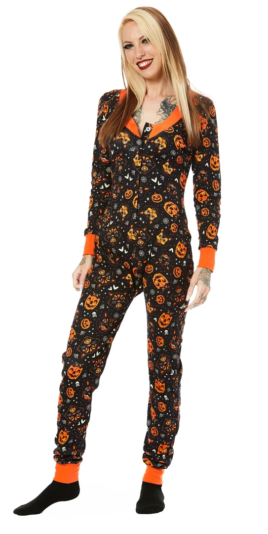 Shop Sour+Plus SOURPUSS CLASSIC HALLOWEEN ONE PIECE PAJAMAS 4 Shop Sour+Plus SOURPUSS CLASSIC HALLOWEEN ONE PIECE PAJAMAS