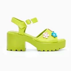 Koi Footwear KOI FLOWER GARDEN CHUNKY SANDALS GREEN What's New