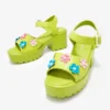 Koi Footwear KOI FLOWER GARDEN CHUNKY SANDALS GREEN What's New