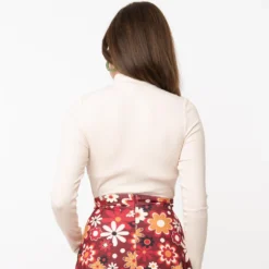 SMAK PARLOUR MOCK TURTLENECK BESTSELLERS LIST BLOUSE CREAM Apparel