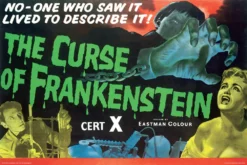 None Back In Stock HAMMER FILMS CURSE OF FRANKENSTEIN POSTER