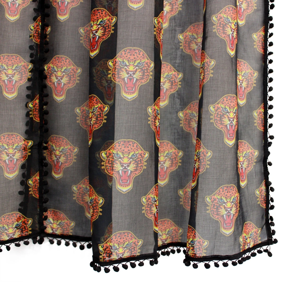 SOURPUSS JAGUAR WINDOW CURTAINS 6 SOURPUSS JAGUAR WINDOW CURTAINS