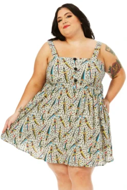 SOURPUSS DAGGERS GAUZY DRESS
