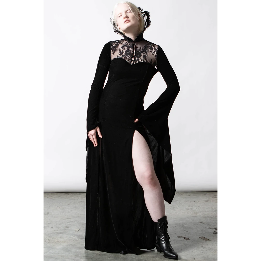 KILLSTAR DAWN MAXI DRESS BLACK 3 KILLSTAR DAWN MAXI DRESS BLACK