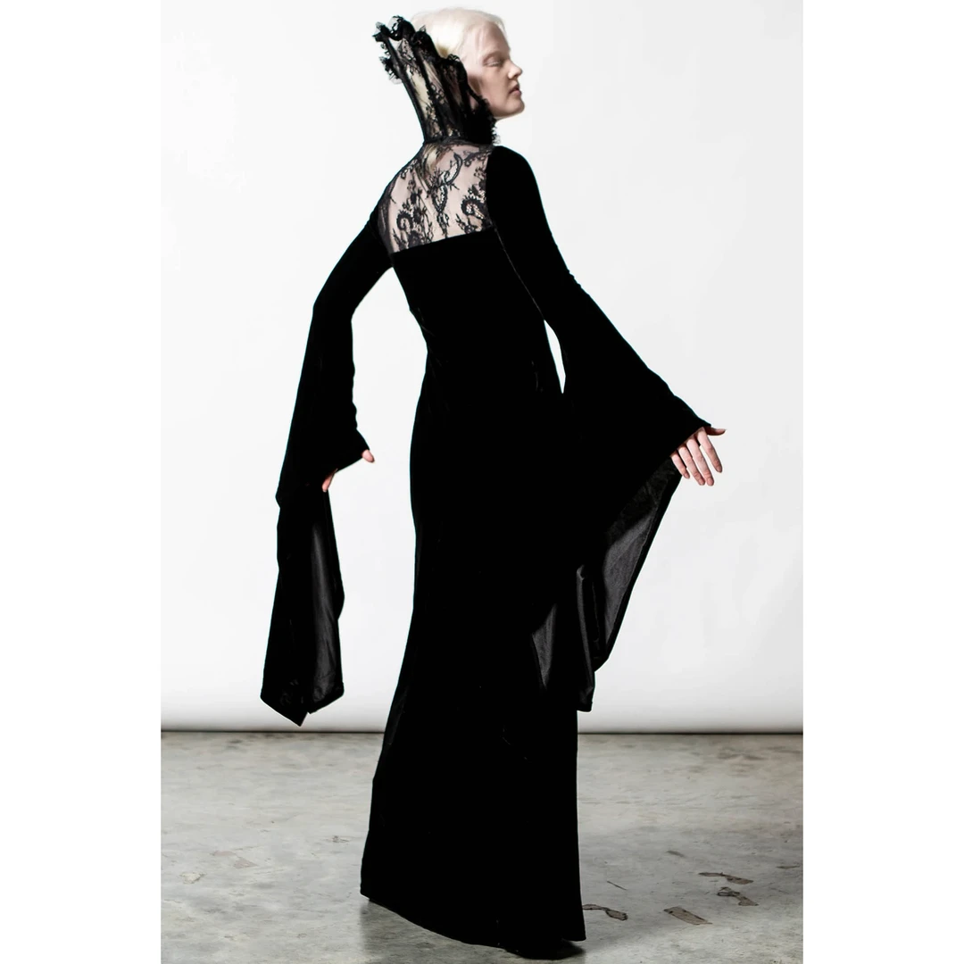 KILLSTAR DAWN MAXI DRESS BLACK 4 KILLSTAR DAWN MAXI DRESS BLACK