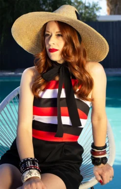 OBLONG BOX SHOP DAY TRIPPER HAT BLACK TIE Ghouls Just Wanna Have Sun 7 OBLONG BOX SHOP DAY TRIPPER HAT BLACK TIE Ghouls Just Wanna Have Sun