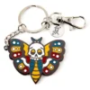 Lifestyle PUNKY PINS DEATH HEAD MOTH TATTOO ENAMEL KEYCHAIN