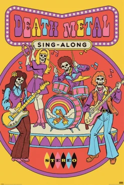 None STEVEN RHODES DEATH METAL SING ALONG POSTER What's New