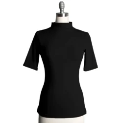 HEART OF HAUTE DENISE TOP BLACK
