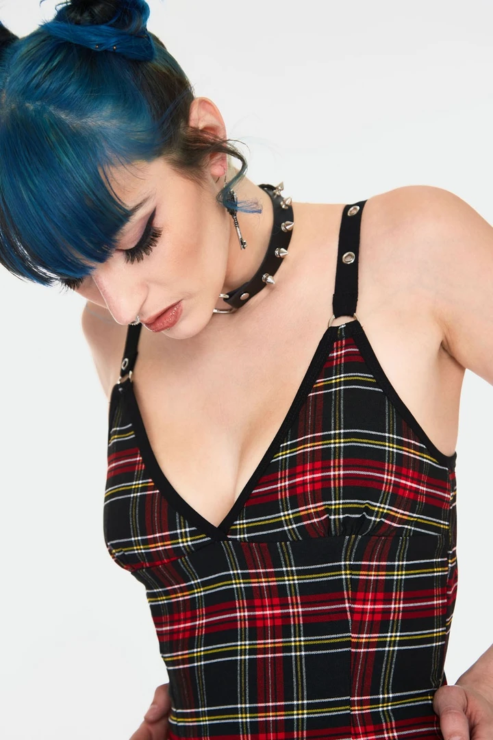 JAWBREAKER DISGRACED TARTAN MINI DRESS 4 JAWBREAKER DISGRACED TARTAN MINI DRESS