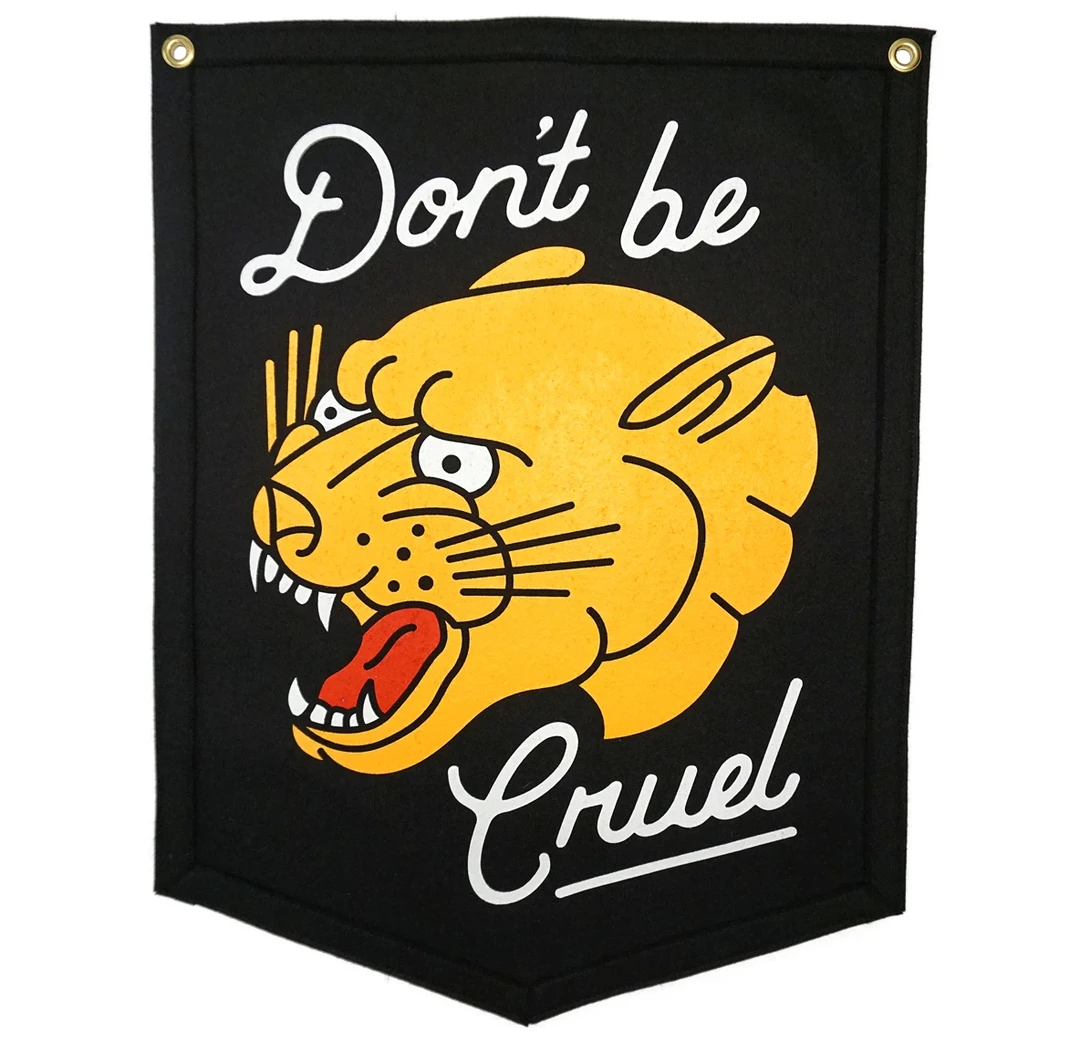 OXFORD PENNANT DON'T BE CRUEL CAMP FLAG Homewares 3 OXFORD PENNANT DON'T BE CRUEL CAMP FLAG Homewares