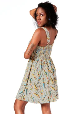 SOURPUSS DAGGERS GAUZY DRESS