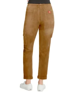 Apparel DICKIES GIRL ROLL CUFF CARGO PANTS BROWN