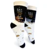 Groovy Things Co. GROOVY THINGS CO EAT SH*T & DIE WOMENS CREW SOCKS Accessories