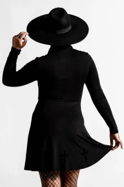 KILLSTAR ELISSABAT COLLAR DRESS Shop Sour+Plus