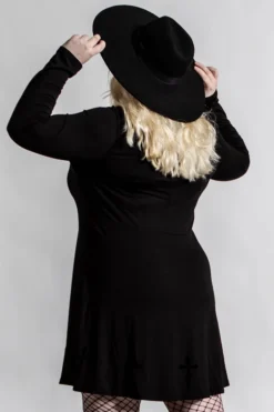 KILLSTAR ELISSABAT COLLAR DRESS Shop Sour+Plus