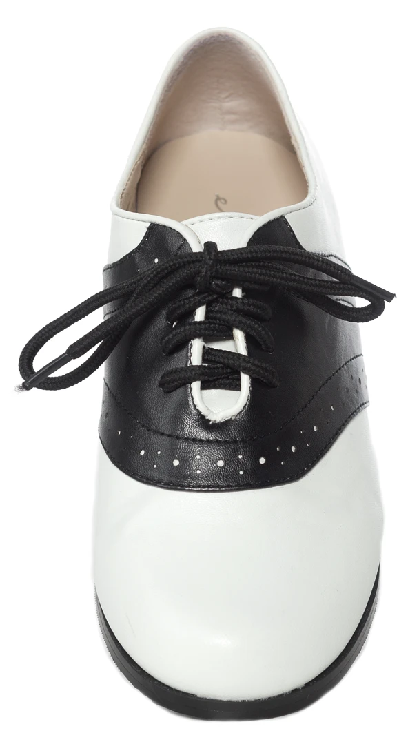 Bettie Page Shoes ELLIE SADDLE SHOE HEELS Footwear 7 Bettie Page Shoes ELLIE SADDLE SHOE HEELS Footwear