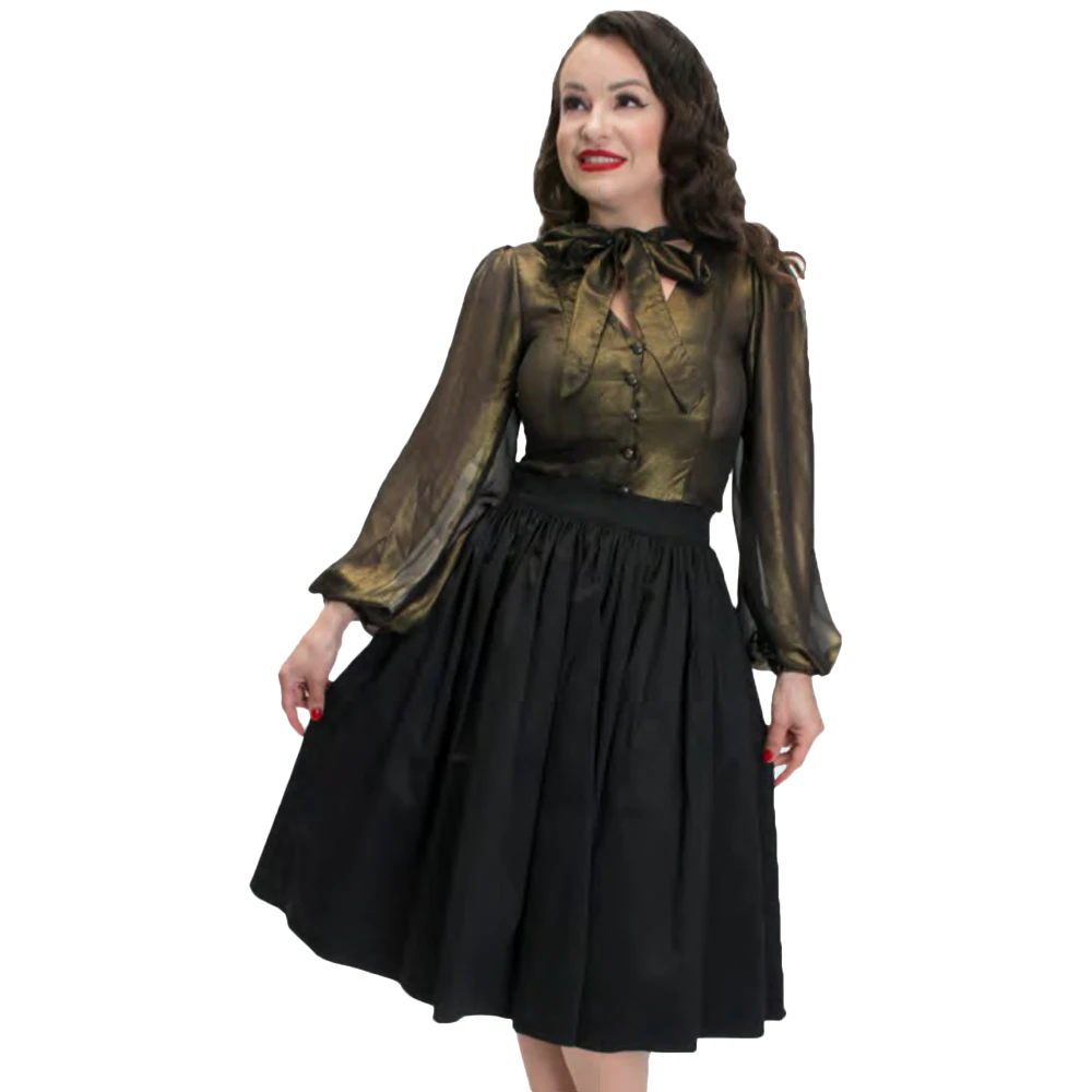 Bettie Page Clothing Shop Sour+Plus BETTIE PAGE ELLIE SKIRT BLACK 4 Bettie Page Clothing Shop Sour+Plus BETTIE PAGE ELLIE SKIRT BLACK