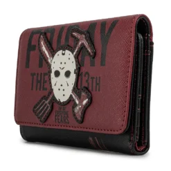 LOUNGEFLY FRIDAY THE 13TH JASON MASK TRIFOLD WALLET
