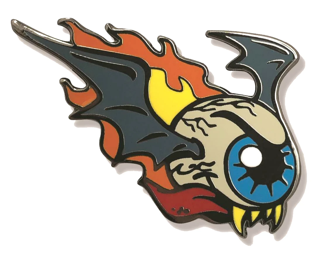 Accessories RETRO A GO GO FLYING EYEBALL ENAMEL PIN 3 Accessories RETRO A GO GO FLYING EYEBALL ENAMEL PIN