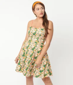 UNIQUE VINTAGE MUSHROOM PRINT FOLLOW YOUR HEART FIT & FLARE DRESS 11 UNIQUE VINTAGE MUSHROOM PRINT FOLLOW YOUR HEART FIT & FLARE DRESS