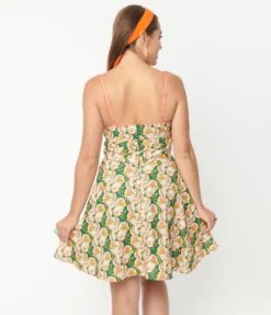 UNIQUE VINTAGE MUSHROOM PRINT FOLLOW YOUR HEART FIT & FLARE DRESS 12 UNIQUE VINTAGE MUSHROOM PRINT FOLLOW YOUR HEART FIT & FLARE DRESS