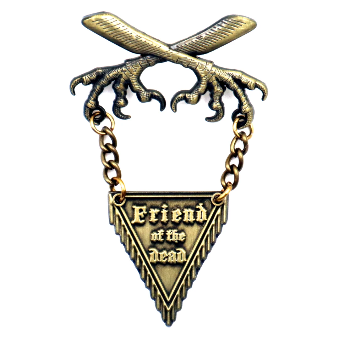 Accessories PSYCHIC CIRCLE ODDITIES FRIEND OF THE DEAD MEDAL PIN 4 Accessories PSYCHIC CIRCLE ODDITIES FRIEND OF THE DEAD MEDAL PIN