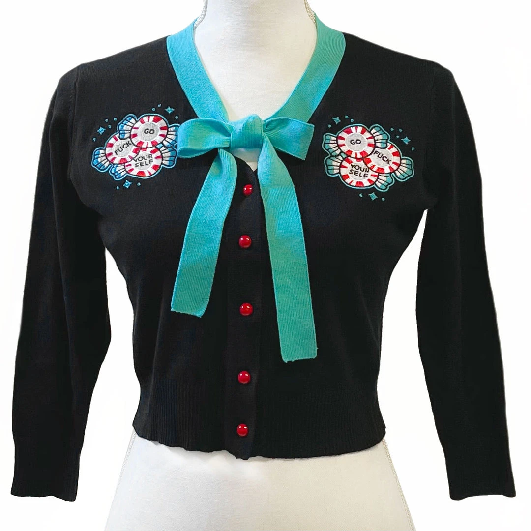 SOURPUSS GFY CANDIES CARDIGAN Shop Sour+Plus 3 SOURPUSS GFY CANDIES CARDIGAN Shop Sour+Plus