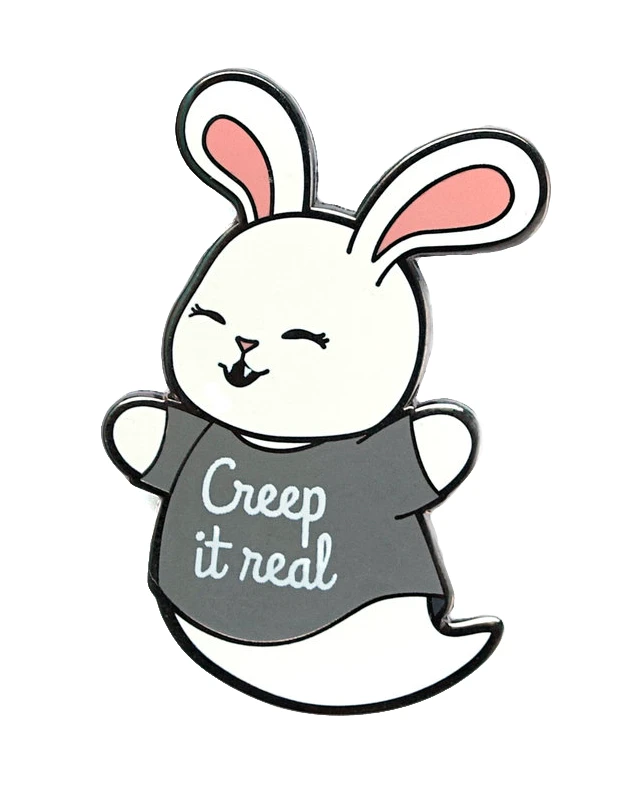 LUXCUPS CREATIVE CREEP IT REAL ENAMEL PIN Accessories 3 LUXCUPS CREATIVE CREEP IT REAL ENAMEL PIN Accessories