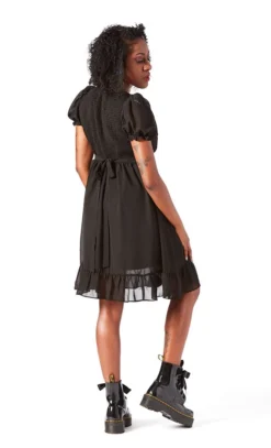 SOURPUSS CREAM PUFF DRESS BLACK Shop Sour+Plus