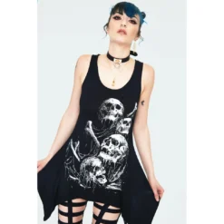 JAWBREAKER GRAVEYARD SKULLS MESH-BACK TANK TOP Apparel