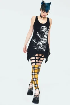 JAWBREAKER GRAVEYARD SKULLS MESH-BACK TANK TOP Apparel