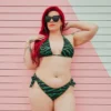 What's New SOURPUSS GREEN ZEBRA SCRUNCH BIKINI 2 What's New SOURPUSS GREEN ZEBRA SCRUNCH BIKINI