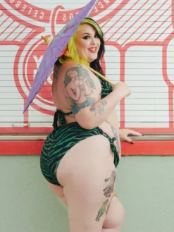 What's New SOURPUSS GREEN ZEBRA SCRUNCH BIKINI 12 What's New SOURPUSS GREEN ZEBRA SCRUNCH BIKINI