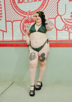 What's New SOURPUSS GREEN ZEBRA SCRUNCH BIKINI 11 What's New SOURPUSS GREEN ZEBRA SCRUNCH BIKINI