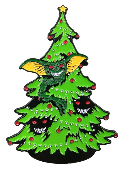TRICK OR TREAT STUDIOS GREMLINS XMAS TREE ENAMEL PIN 3 TRICK OR TREAT STUDIOS GREMLINS XMAS TREE ENAMEL PIN