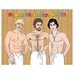 None Lifestyle HAPPY BIRTHDAY SLUT GREETING CARD
