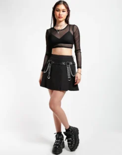 Tripp NYC Shop Sour+Plus TRIPP BLACK HARNESS CHAIN SKIRT