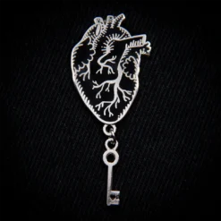 Accessories ECTOGASM GOTHIC ANATOMICAL HEART ENAMEL PIN