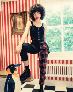 Shop Sour+Plus HELL BUNNY HEATHER PANTS