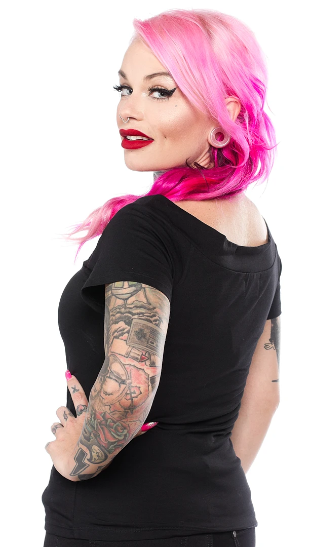 HELL BUNNY ALEX TOP BLACK Shop Sour+Plus 4 HELL BUNNY ALEX TOP BLACK Shop Sour+Plus