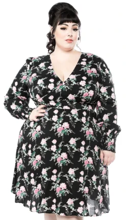 HELL BUNNY FELICIA DRESS BLACK Shop Sour+Plus