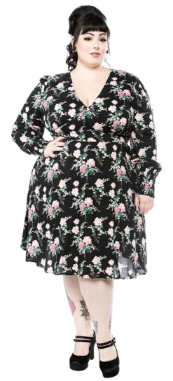 HELL BUNNY FELICIA DRESS BLACK Shop Sour+Plus