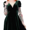 HELL BUNNY NEW JOANNE DRESS GREEN Shop Sour+Plus