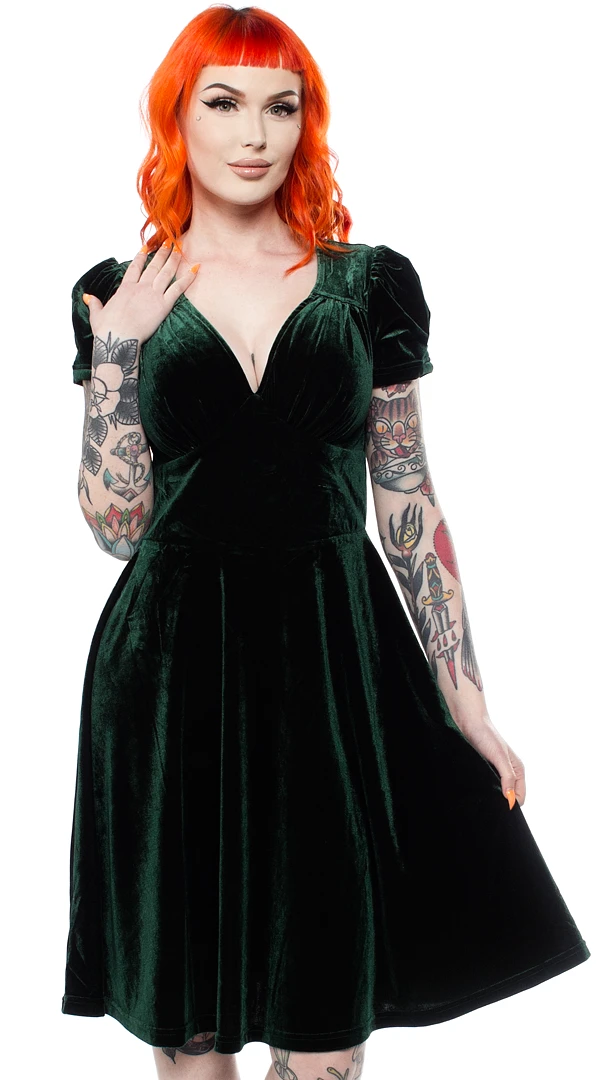 HELL BUNNY NEW JOANNE DRESS GREEN Shop Sour+Plus 3 HELL BUNNY NEW JOANNE DRESS GREEN Shop Sour+Plus